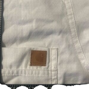 Carhartt Men's White V-Neck Utility Scrub Top Short Sleeve‎ Size S